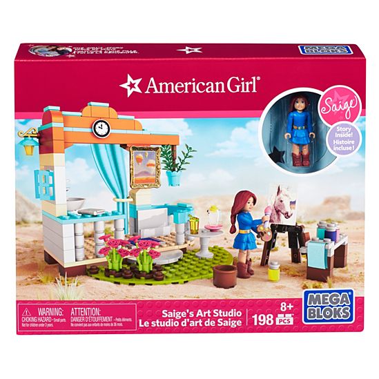 Estudio de arte Saige de American Girl de Mega Bloks